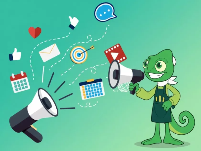 - Digital Marketing Agency in Cebu, Philippines | Modern Chameleon Digital A chameleon with mega phone
